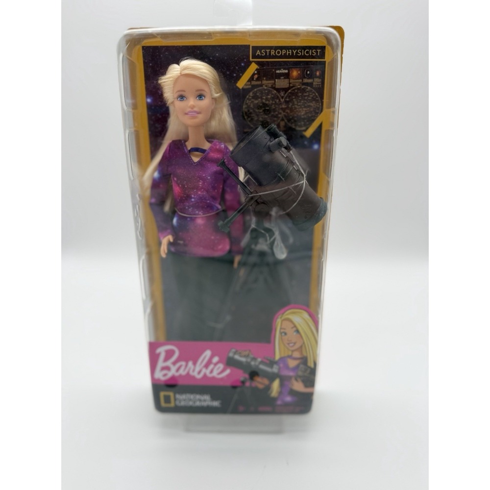 Barbie You Can Be Anything National Geographic Astrophysicist Doll & Telescope